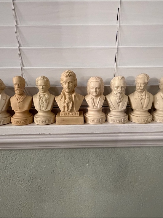 Halbe Other - Vintage Halbe Classical Composer Bust Set – Musician Statues | Mozart, etc.